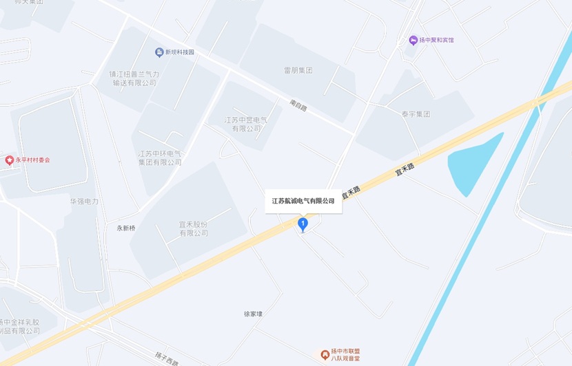 江苏航诚电气有限公司的位置